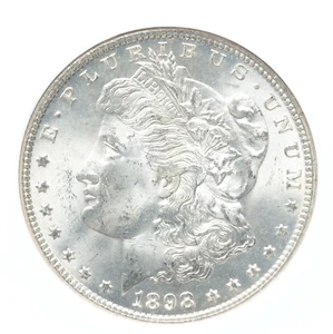 1898-O NGC MS65 Nueva Orleans Morgan dólar de plata brillante BU GEMA BLANCA - Imagen 1 de 6