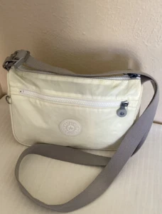 Kipling Beige Shoulder Bag Crossbody Purse With Adjustable Strap - Picture 1 of 7