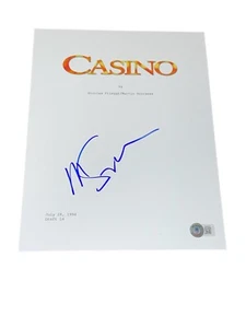 Martin Scorsese Signed Autograph Casino Full Movie Script DeNiro Beckett BAS COA - Picture 1 of 3