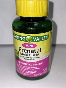 Spring Valley Mini Prenatal Multi + DHA - 120 Mini Softgels - Picture 1 of 3