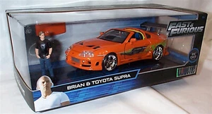 Jada Fast & Furious escala 1/24 30738 - Figura Brian y Toyota Supra - Naranja Nuevo - Imagen 1 de 1