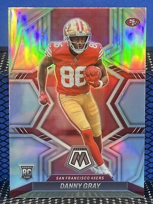 2022 Panini Mosaic DANNY GRAY San Francisco 49ers Silver Prizm RC Rookie Card - Image 1 of 2