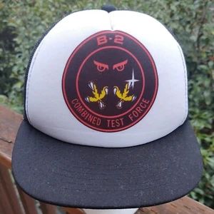 VTG '90s B-2 COMBINED TEST FORCE Cap. Foam. Snapback OSFA. - Picture 1 of 8