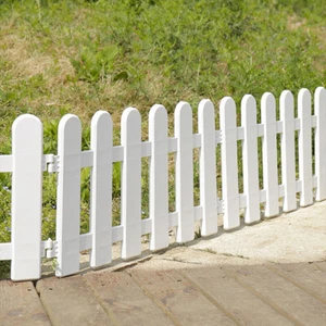 12PCS Garden Plastic Fence Panels Outdoor Protective Guard Edging Decor Fencing - Picture 1 of 6