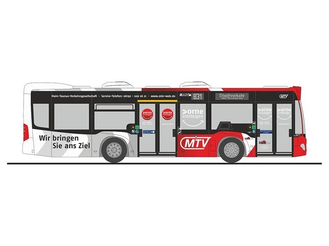 Rietze 67967 - 1/87 Mercedes-Benz Citaro K'15 Main-Taunus-Verkehrsgesellschaft - Immagine 1 di 1