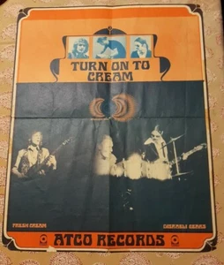 Turn On To Cream Disraeli Gears Poster-Vintage Original Promo Ad-Atco Records  - Picture 1 of 11