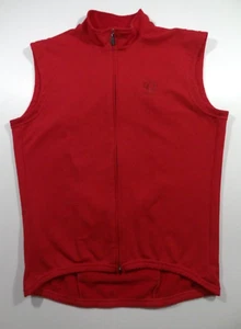 Pearl Izumi Jacket Men Large Red Vest Coat Fleece Biking Cycling USA Made - Picture 1 of 9