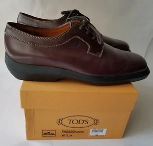 TOD'S Anilux Men's Brown Leather Shoes in US Size 11 (UK 10) - Picture 1 of 12