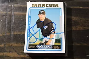 TARJETA AUTOGRAFIADA SHAWN MARCUM TORONTO BLUE JAYS - Imagen 1 de 1