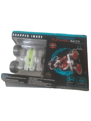 Sharper Image Remote Control Flip-N-Roll Racer Wireless RC Action Green /Gray... - Image 1 of 4