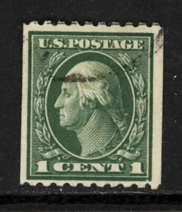 SCOTT 441 1914 1 CENT WASHINGTON REGULAR ISSUE COIL SINGLE USED VF! - Picture 1 of 2