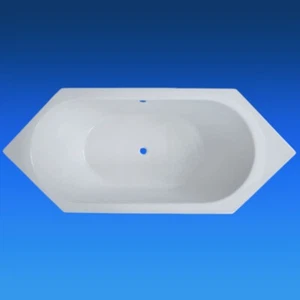 Design Acryl Sechseck-Badewanne Sechseckwanne Linda 216 x 90 cm - Bild 1 von 2