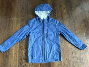 Vineyard Vines Youth Blue Hooded Rain Jacket Wind Breaker Waterproof Size L (16) - Picture 1 of 6