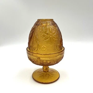 Tiara de vidrio Indiana vintage ámbar hada lámpara pie candelabro luz de hadas - Imagen 1 de 10
