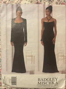 #2237 VOGUE AMERICAN DESIGNER BADGLEY MISCHKA EVENING DRESS PATTERN SIZE 8-12 - Picture 1 of 1