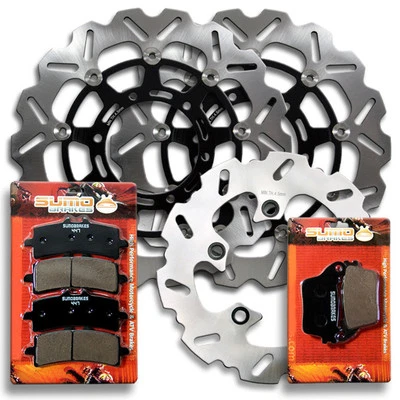 Rotores de freno F+R + pastillas para Suzuki GSXR 600 750 L [2011-2020] GSX-R 1000 L [12-16] Foto 1 de 4