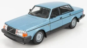 MODELLINO AUTO STATICO WELLY VOLVO 240 GL 1986 BLU MODELLISMO SCALA 1/24 - Foto 1 di 6