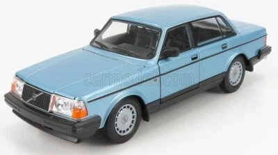 MODELLINO AUTO STATICO WELLY VOLVO 240 GL 1986 BLU MODELLISMO SCALA 1/24 - Immagine 1 di 4