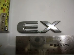EX LETTERS SYMBOL EMBLEM BAGDE CHROME OEM ORIGINAL USED - Picture 1 of 1