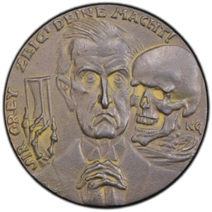 GERMANIA Risveglio d'Egitto 1915 medaglia in ghisa / Karl Goetz / PCGS MS-61 - Foto 1 di 7