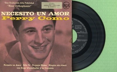 PERRY COMO / Necesito Un Amor, Pa-Paya Mama / RCA 3-20073 Pres Spain 1956 EP EX - Image 1 of 4