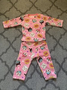 Juego de pijama Ampanman rosa 2 piezas japonés talla 100 (edades 3-4). - Imagen 1 de 6