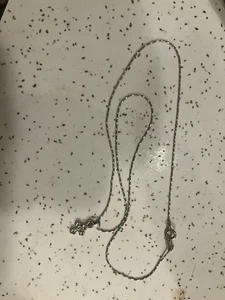 Gold Necklace With Cross Pendant. 15K Chain - Picture 1 of 9
