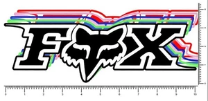 Fox 10.5"  Die Cut Team Sticker Motorcross Racing Decal 10.5" Pick your color - Picture 1 of 17