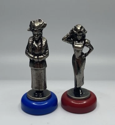 Clue 50th Anniversary Mrs Peacock & Miss Scarlet Token Replacement Pieces Mover  - Image 1 of 2