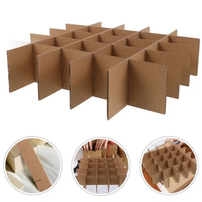  8 Pcs Carton Partitions Bottle Dividers and Boxes for Cardboard Moving - Image 1 of 4