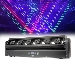 6 Eyes RGB DJ Lighting Laser Bar Moving Head tri Laser Beam Disco Lighting Party - Picture 1 of 10