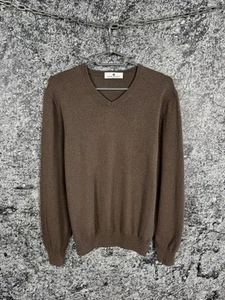 Men’s Pierre Balmain V-Neck Wool Sweater Pullover Made in Italy Vintage Size 50 - Picture 1 of 13