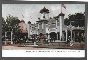 Scranton, Pa - Edisonia, Temple of Mystery, Scentorim,Merry-Go-Round , Luna Park - Picture 1 of 2