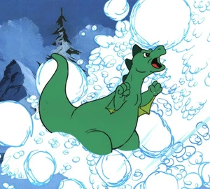 HANNA BARBERA GODZILLA GODZOOKY HANDBEMALT PRODUKTION ANIMATION CEL - Bild 1 von 5