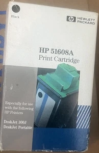 Hewlett Packard HP 51608A Black Ink Jet Printer Cartridge - Picture 1 of 2