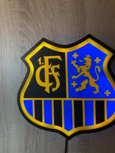 1.F.C. Saarbrücken Wandlampe ,RGB Led, Fernbedienung , Usb - Bild 1 von 3