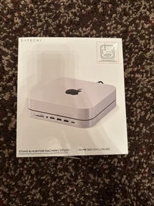 Satechi Mac Mini Studio USB-C Stand HUB Dock NVMe SSD Enclosure Aluminum SD Card - Picture 1 of 2