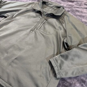 Nike Golf Therma-FIT 1/4 Zip Pullover Jacket Mens Large Green Fleece Mock Neck - Picture 1 of 17