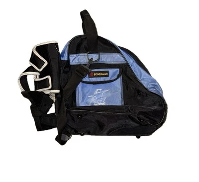 Bolso de Patín Vintage Bone Shieldz Roller Blades Azul Negro Malla Ventilada con Bolsillo Foto 1 de 2