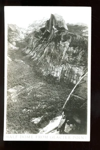 REAL PHOTO-Half Dome viewed from Glacier Point-California-Yosemite Nat. park - Picture 1 of 1