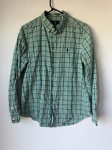 Camicia Lauren Ralph Lauren donna XL 18-29 verde a quadri con bottoni davanti - Foto 1 di 8