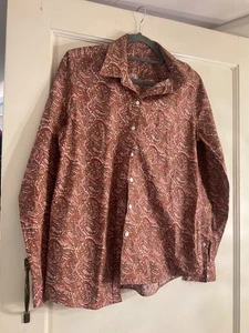 Mistral ladies brown pattern long sleeve blouse size 12 - Picture 1 of 1