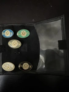 Pin Diplomatischer Sicherheitsdienst DSS Set in Leder Geldbörse Außenministerium - Bild 1 von 5