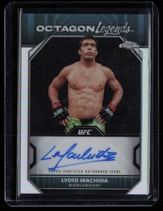 LYOTO MACHIDA 2024 TOPPS CHROME UFC OCTAGON LEGENDS REFRACTOR AUTO AUTO 143/150 - Picture 1 of 2