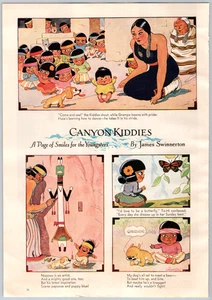 Advertising Print Ad 1935 Canyon Kiddies James Swinnerton - Picture 1 of 1