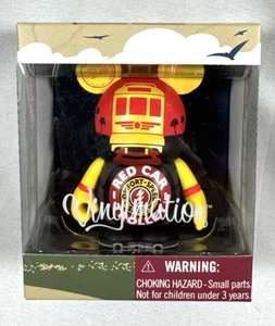 NEW RETIRED DISNEY VINYLMATION CALIFORNIA ADVENTURE GRAND OPENING RED TROLLEY - Picture 1 of 7