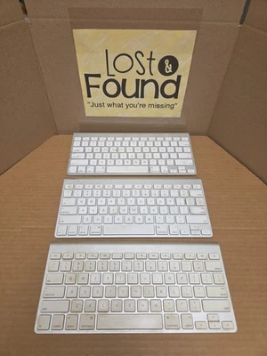 Original Apple A1314 Wireless Bluetooth Slim Keyboard Lot (3) Sold As Is Parts - Image 1 of 4