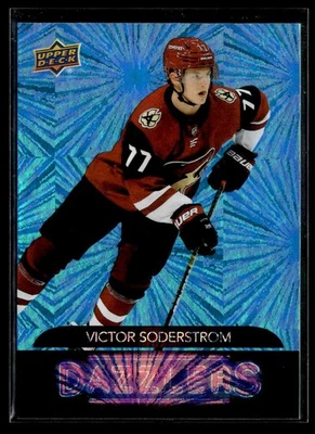 2020-21 Upper Deck Series 2 Dazzlers Blue #DZ-53 Victor Soderstrom - Image 1 of 2