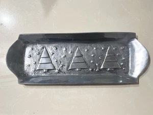 Vintage MCM Metal Christmas Tray (15.5” x 5.5”). Nice Condition. - Picture 1 of 2