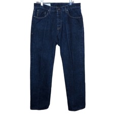 Imogene + Willie Hank Selvedge Blue Button Fly Denim Jeans Size 35 Long